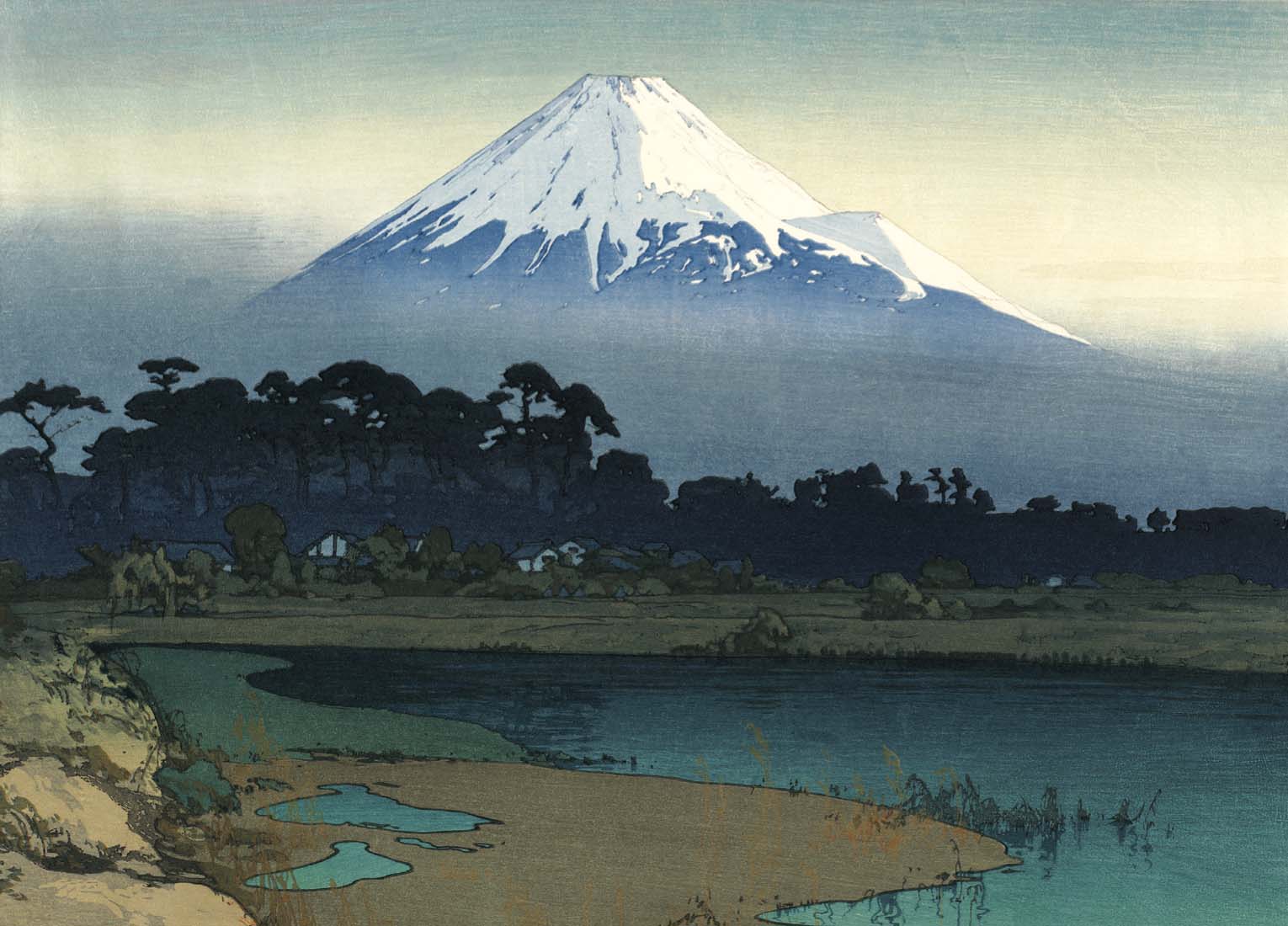 Sunrise (Asahi), from the series Ten Views of Mount Fuji (Fuji jukkei)