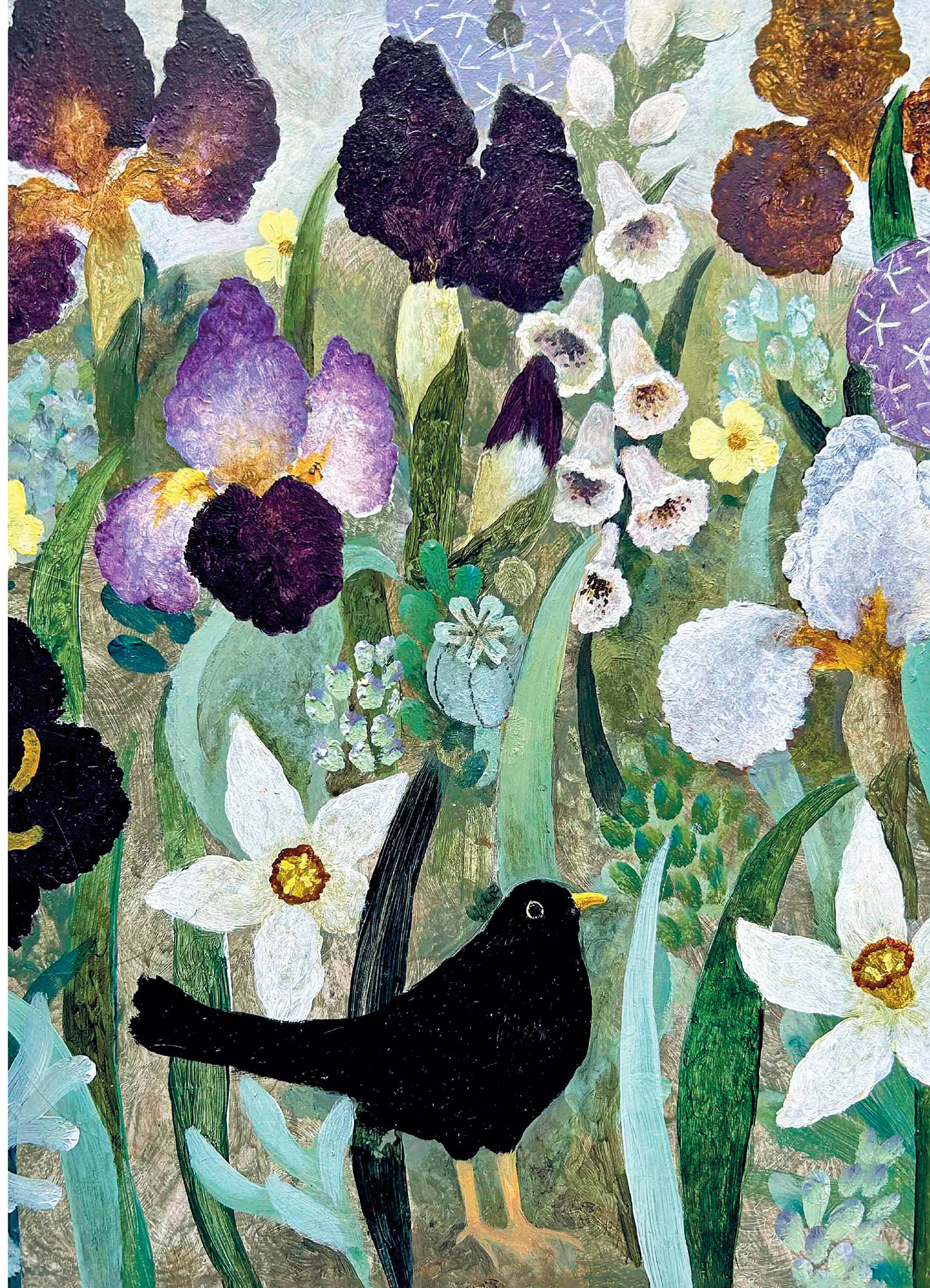 White Iris and Blackbird 1 White Iris and Blackbird White Iris and Blackbird