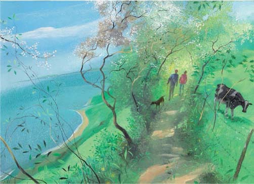 Cliff Walk In Spring