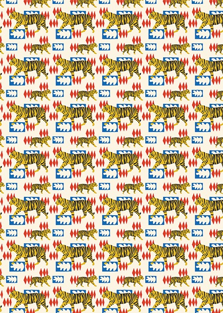 Hello Tiger Pocket Print Small Card