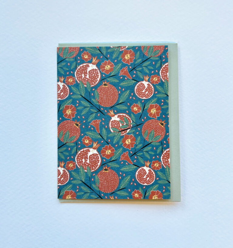 Pomegranates Pocket Print Small Card