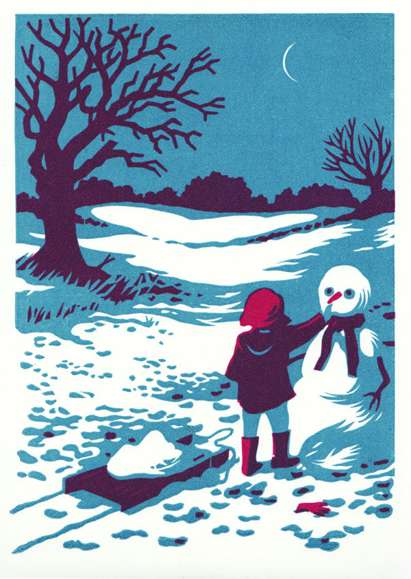 AGBI CHRISTMAS CARD PACK - Snowman