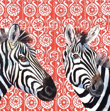 Zebras on Blockprint