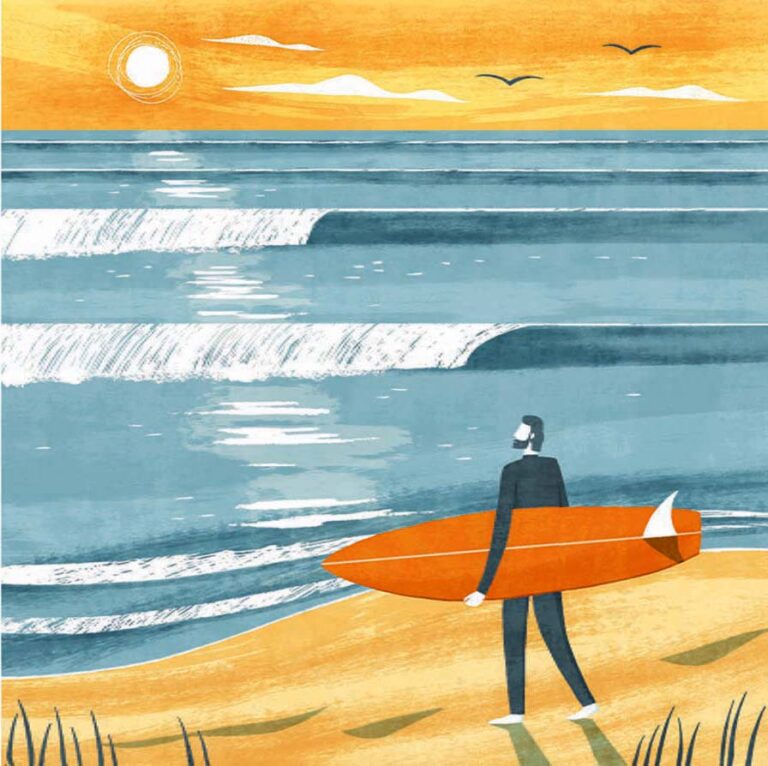 Gwythian Surfer