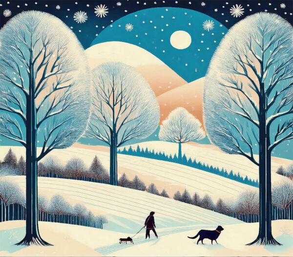 CPRE CHRISTMAS CARD 6 PACK - Countryside Walk and Heading Home - Image 3