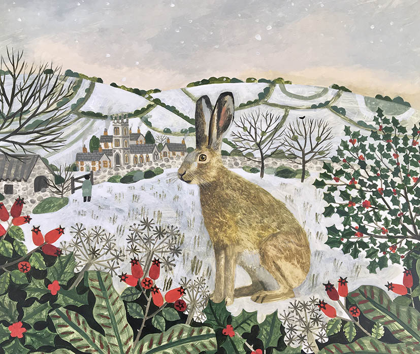 CPRE CHRISTMAS CARD 6 PACK - Hare and Holly & Seated Hare in the Snow 2 CPRE CHRISTMAS CARD 6 PACK - Hare and Holly & Seated Hare in the Snow CPRE CHRISTMAS CARD 6 PACK - Hare and Holly & Seated Hare in the Snow - Image 2