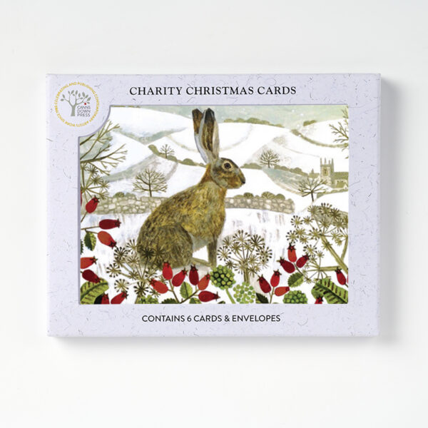AGBI CHRISTMAS CARD PACK - Hare and Hillside