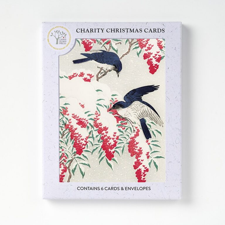 AGBI CHRISTMAS CARD PACK - Flycatchers on Snow-covered Nandina