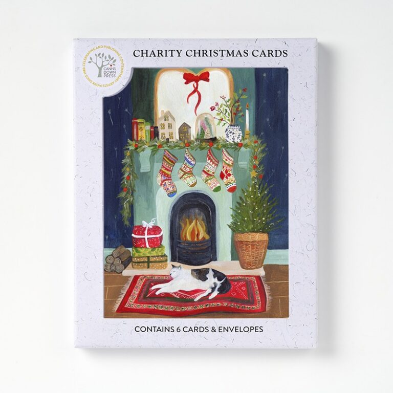 AGBI CHRISTMAS CARD PACK - Fireplace Cat