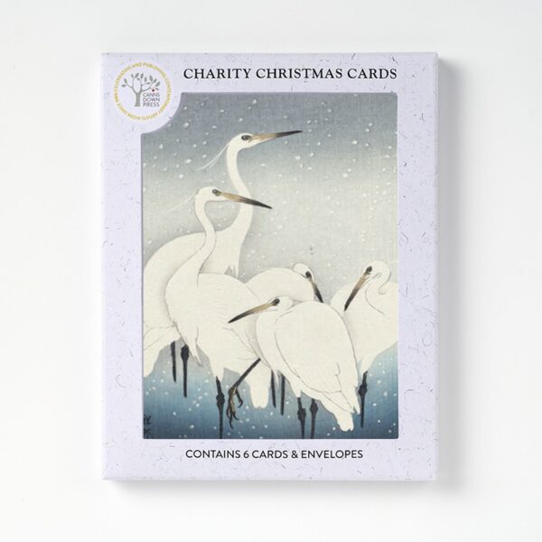 AGBI CHRISTMAS CARD PACK - Herons in Snow