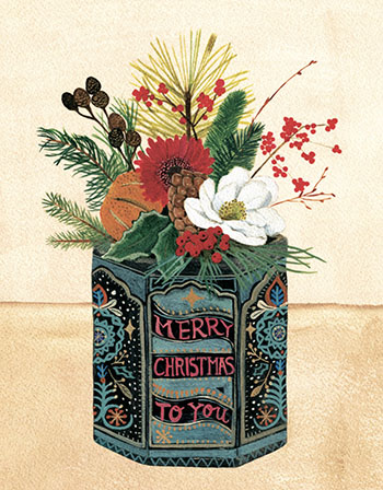 AGBI CHRISTMAS CARD PACK - Christmas Tin