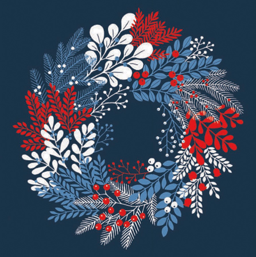 AGBI CHRISTMAS CARD PACK - Christmas Wreath 1 AGBI CHRISTMAS CARD PACK - Christmas Wreath AGBI CHRISTMAS CARD PACK - Christmas Wreath